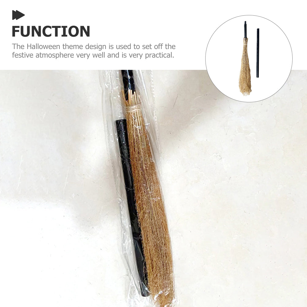 2024 Broom Halloween Witch Cosplay Halloween Toys Decor Prop Besom Costume Party Home Potters Harry Haunted House Accessories