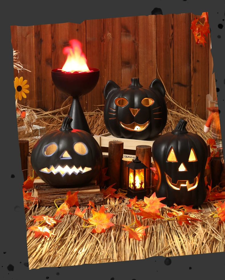 Halloween Pumpkin Lamp Bar Decoration Luminous Big Decorations Internet Celebrity Props Shopping Mall Outdoor Scene Layout Decoration