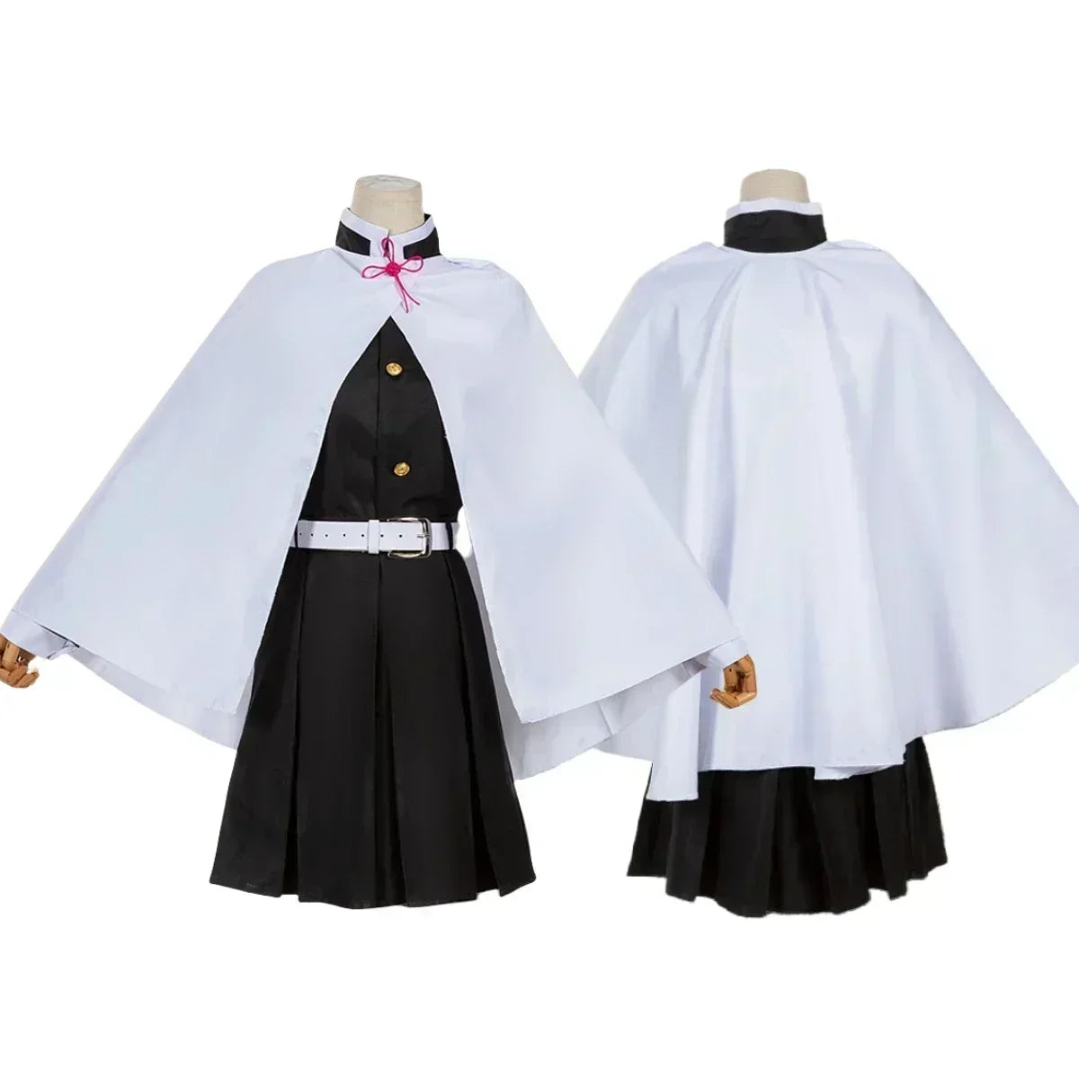 Tsuyuri Kanao Cosplay Costume – Demon Slayer Kimono Set for Adults & Kids (Haori, Uniform, Wig)