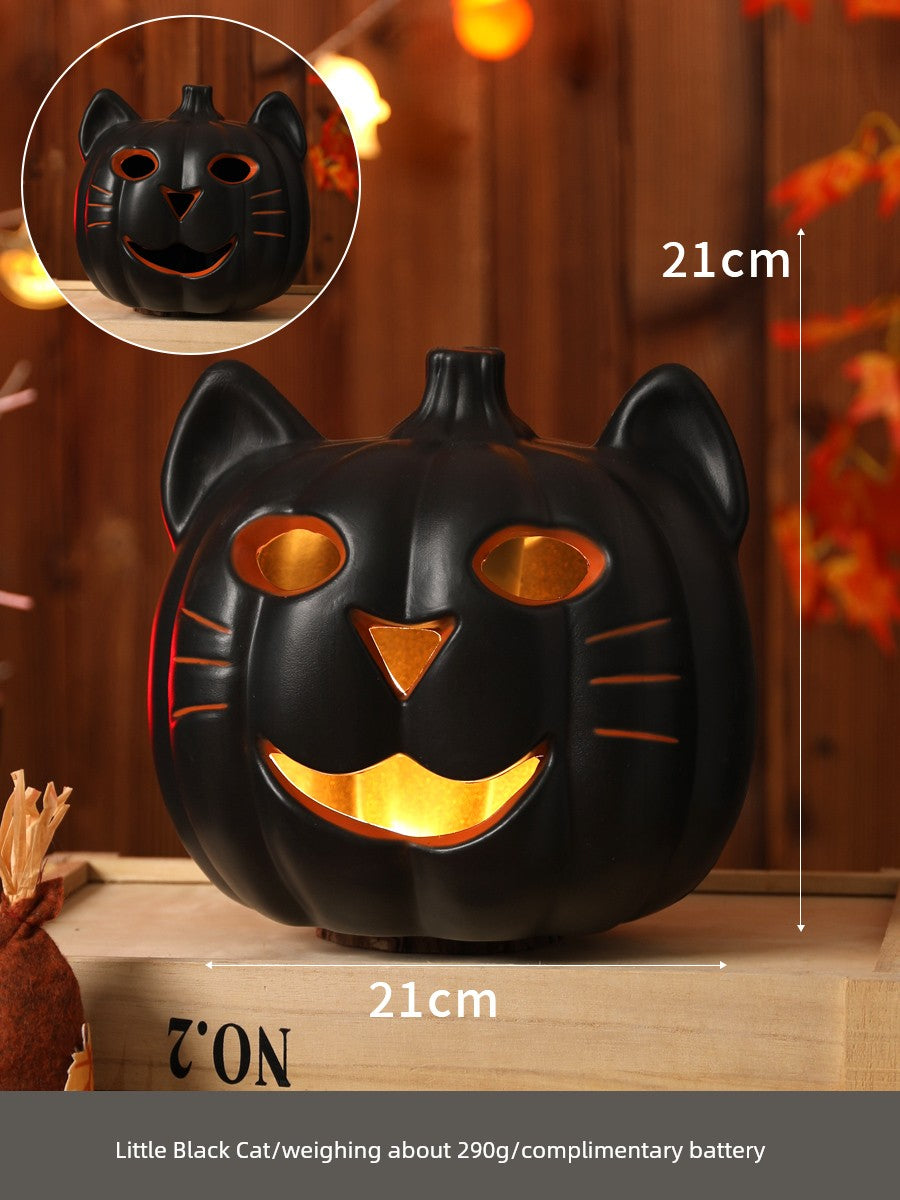 Halloween Pumpkin Lamp Bar Decoration Luminous Big Decorations Internet Celebrity Props Shopping Mall Outdoor Scene Layout Decoration