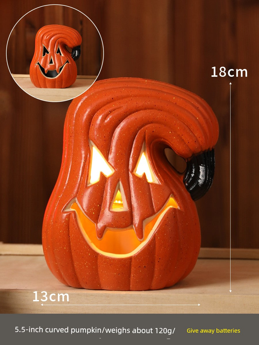 Halloween Pumpkin Lamp Bar Decoration Luminous Big Decorations Internet Celebrity Props Shopping Mall Outdoor Scene Layout Decoration