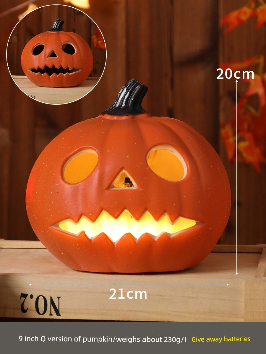 Halloween Pumpkin Lamp Bar Decoration Luminous Big Decorations Internet Celebrity Props Shopping Mall Outdoor Scene Layout Decoration
