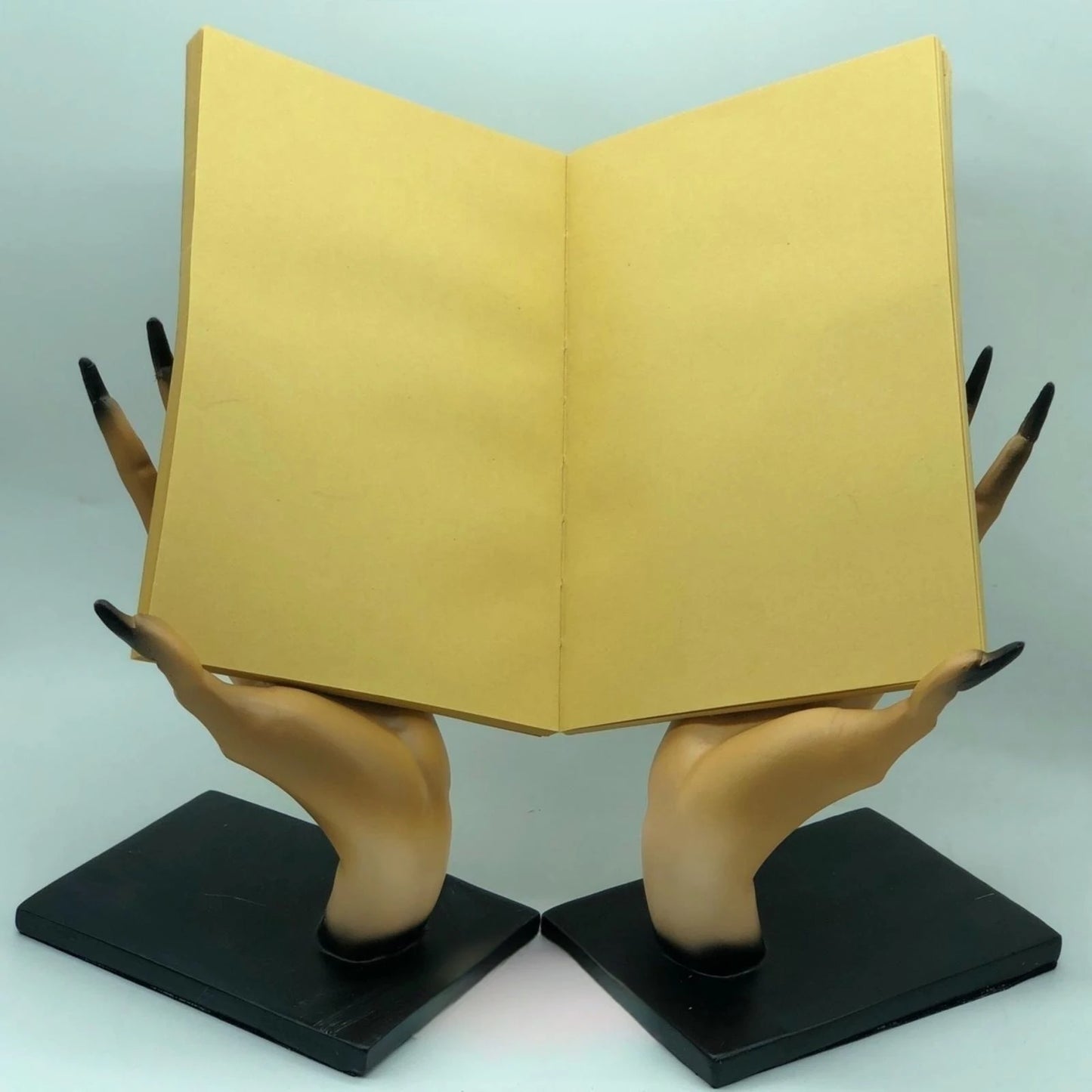 Gothic Halloween Monster Hand Bookends – Spooky Home & Shelf Decor