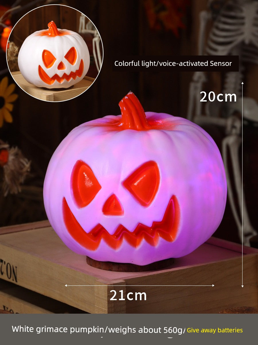Halloween Pumpkin Lamp Bar Decoration Luminous Big Decorations Internet Celebrity Props Shopping Mall Outdoor Scene Layout Decoration