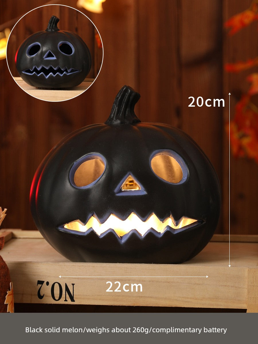 Halloween Pumpkin Lamp Bar Decoration Luminous Big Decorations Internet Celebrity Props Shopping Mall Outdoor Scene Layout Decoration