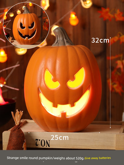 Halloween Pumpkin Lamp Bar Decoration Luminous Big Decorations Internet Celebrity Props Shopping Mall Outdoor Scene Layout Decoration