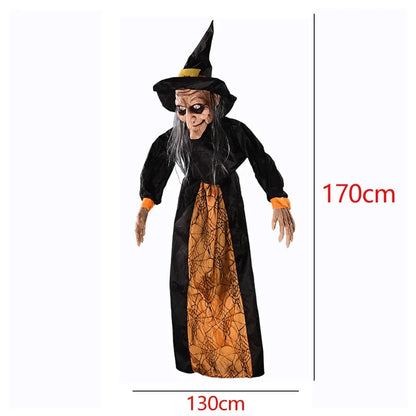 1Pc Halloween Glowing Witch Ghost – Hanging Horror Prop for Home, Bar & Haunted House