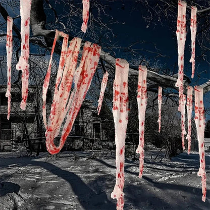 3m/5m Halloween Bloody Gauze Bandage – Horror Isolation Belt Prop for Haunted House & Party Decor