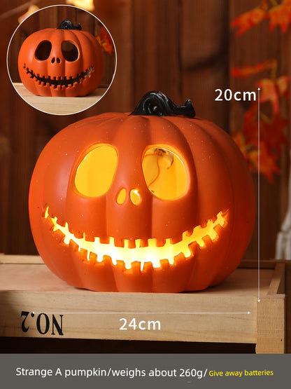 Halloween Pumpkin Lamp Bar Decoration Luminous Big Decorations Internet Celebrity Props Shopping Mall Outdoor Scene Layout Decoration
