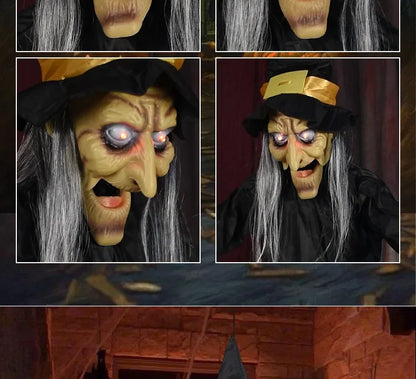 1Pc Halloween Glowing Witch Ghost – Hanging Horror Prop for Home, Bar & Haunted House