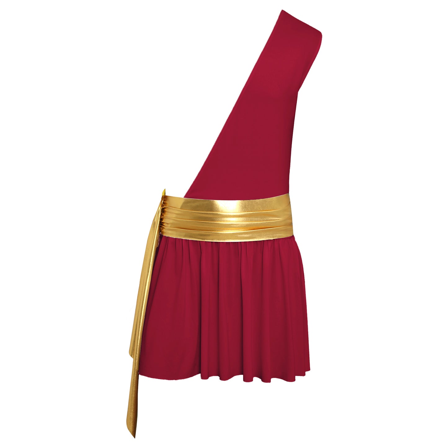 Men’s Ancient Greek God Costume – One-Shoulder Warrior Skirt for Halloween & Performance