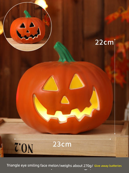 Halloween Pumpkin Lamp Bar Decoration Luminous Big Decorations Internet Celebrity Props Shopping Mall Outdoor Scene Layout Decoration