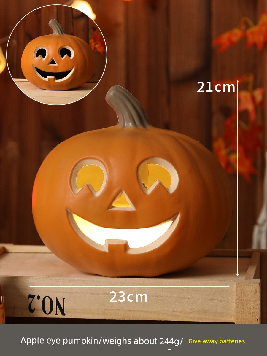 Halloween Pumpkin Lamp Bar Decoration Luminous Big Decorations Internet Celebrity Props Shopping Mall Outdoor Scene Layout Decoration
