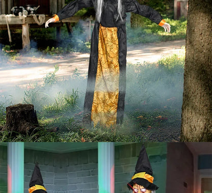 1Pc Halloween Glowing Witch Ghost – Hanging Horror Prop for Home, Bar & Haunted House