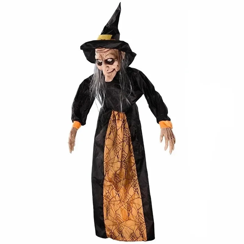 1Pc Halloween Glowing Witch Ghost – Hanging Horror Prop for Home, Bar & Haunted House