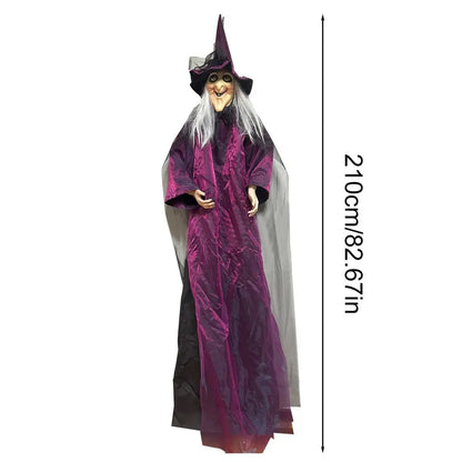 Halloween Standing Flying Witch Prop – Indoor/Outdoor Horror Decor