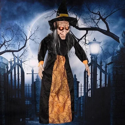 1Pc Halloween Glowing Witch Ghost – Hanging Horror Prop for Home, Bar & Haunted House