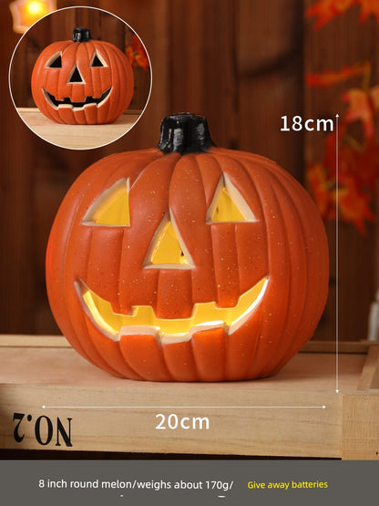 Halloween Pumpkin Lamp Bar Decoration Luminous Big Decorations Internet Celebrity Props Shopping Mall Outdoor Scene Layout Decoration