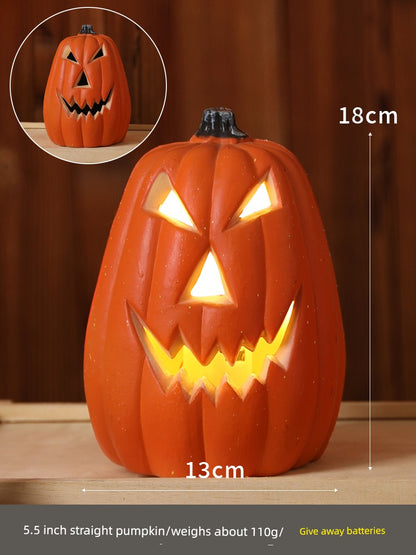 Halloween Pumpkin Lamp Bar Decoration Luminous Big Decorations Internet Celebrity Props Shopping Mall Outdoor Scene Layout Decoration