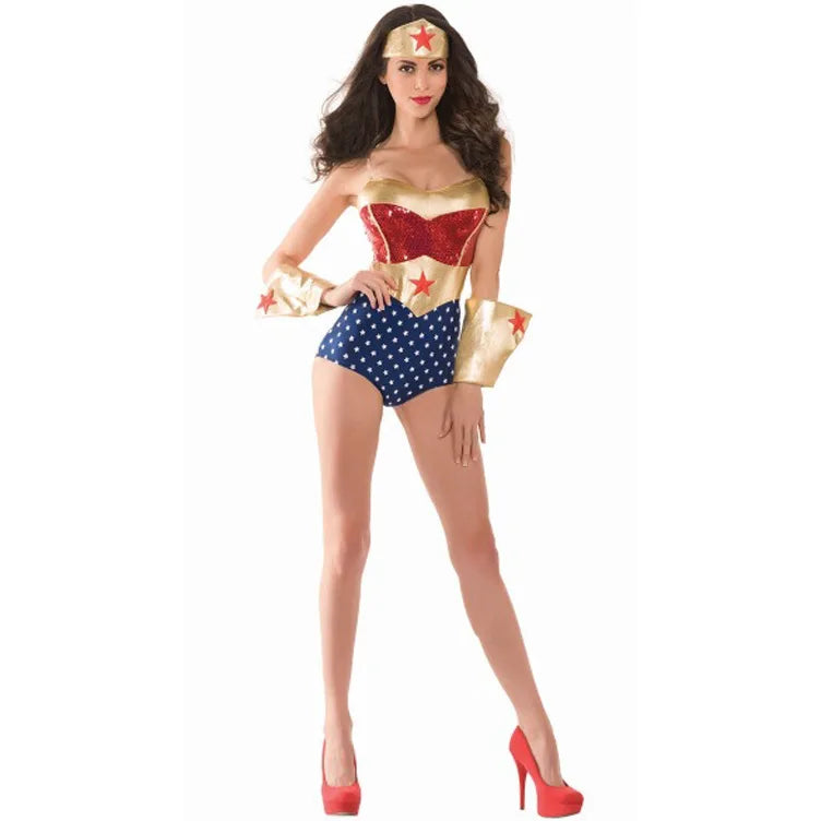 Sexy Super Warrior Women’s Halloween Costume – Cosplay & Party Dress.