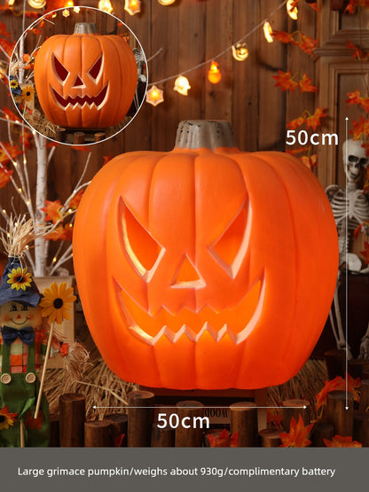 Halloween Pumpkin Lamp Bar Decoration Luminous Big Decorations Internet Celebrity Props Shopping Mall Outdoor Scene Layout Decoration