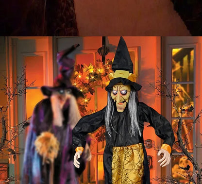 1Pc Halloween Glowing Witch Ghost – Hanging Horror Prop for Home, Bar & Haunted House