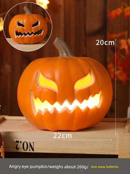 Halloween Pumpkin Lamp Bar Decoration Luminous Big Decorations Internet Celebrity Props Shopping Mall Outdoor Scene Layout Decoration