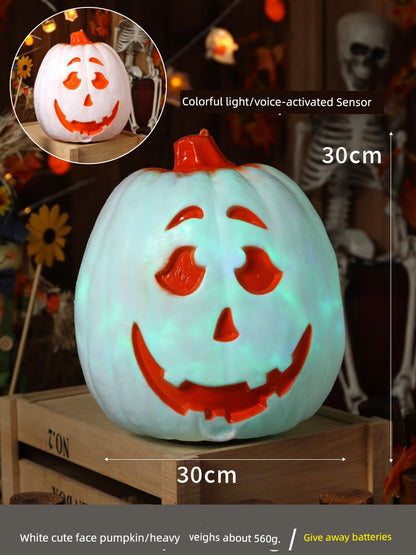 Halloween Pumpkin Lamp Bar Decoration Luminous Big Decorations Internet Celebrity Props Shopping Mall Outdoor Scene Layout Decoration