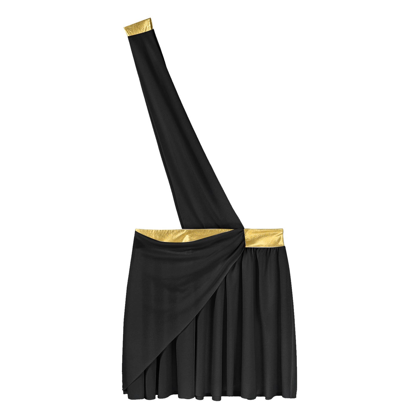 Men’s Ancient Greek God Costume – One-Shoulder Warrior Skirt for Halloween & Performance