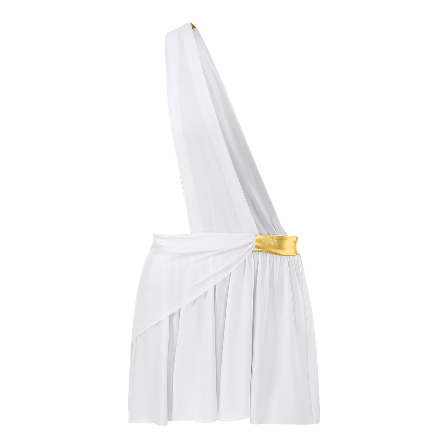 Men’s Ancient Greek God Costume – One-Shoulder Warrior Skirt for Halloween & Performance