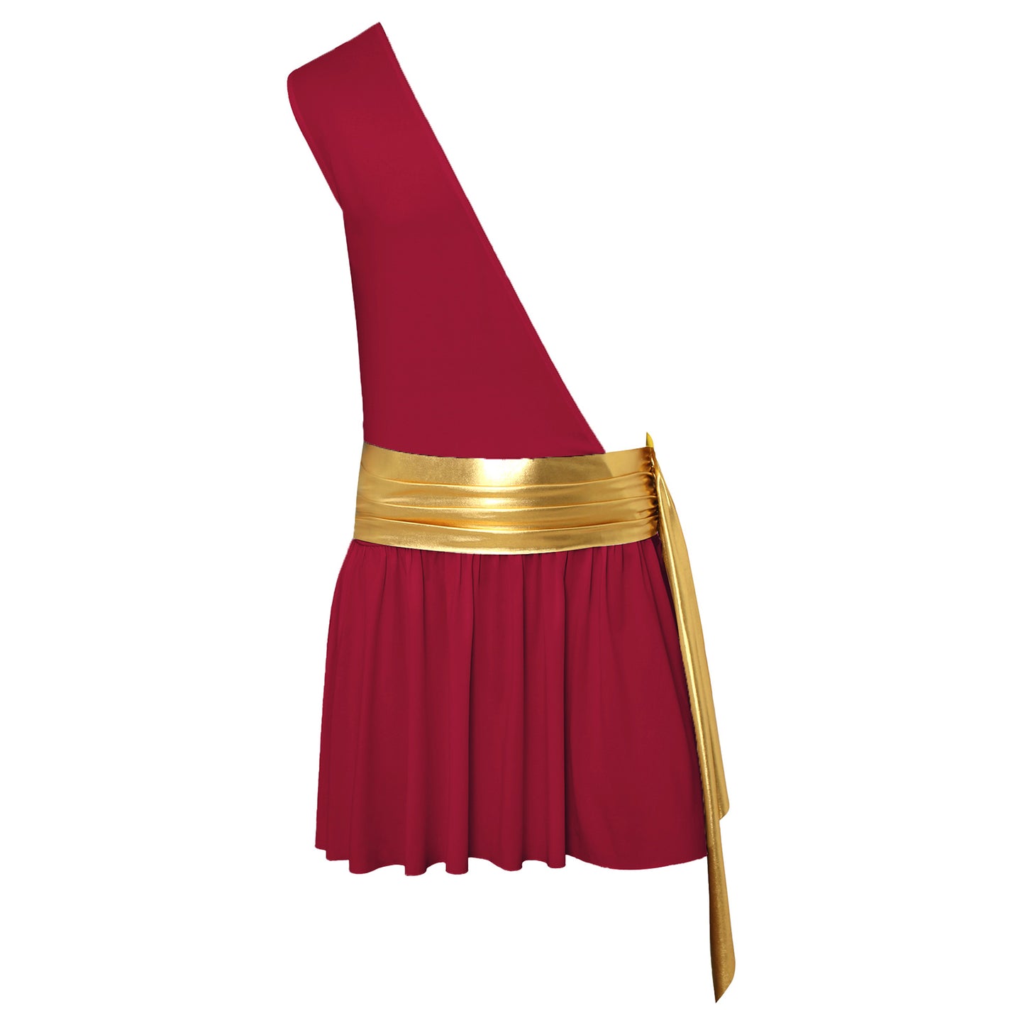 Men’s Ancient Greek God Costume – One-Shoulder Warrior Skirt for Halloween & Performance