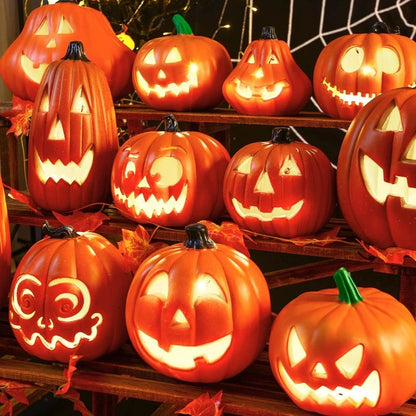 1Pc Halloween Pumpkin Lantern – Outdoor Decorative Light Prop.