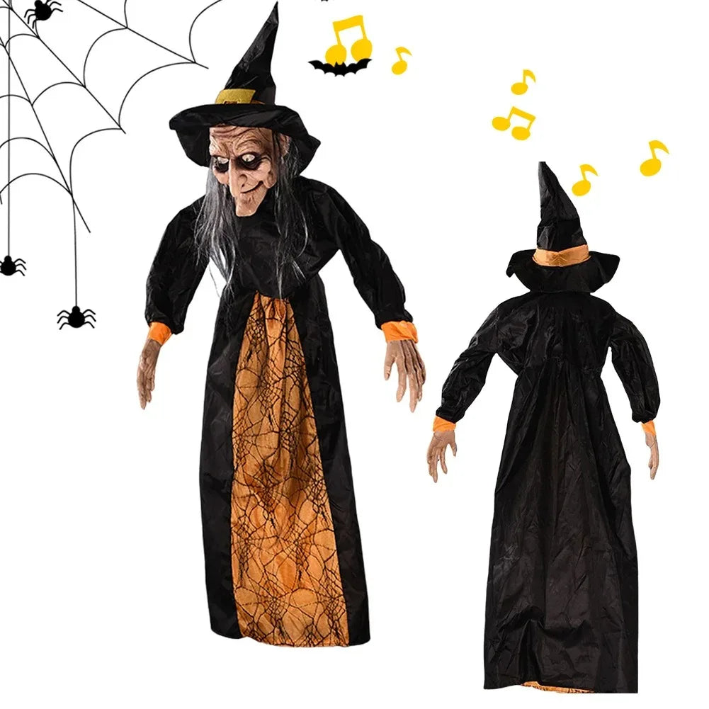 1Pc Halloween Glowing Witch Ghost – Hanging Horror Prop for Home, Bar & Haunted House