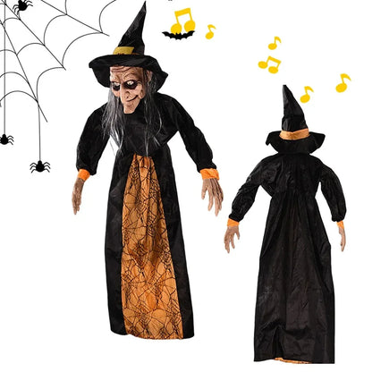 1Pc Halloween Glowing Witch Ghost – Hanging Horror Prop for Home, Bar & Haunted House