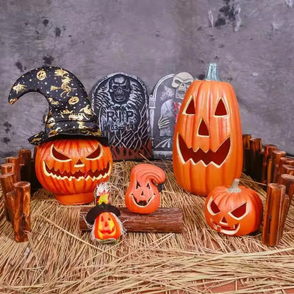 1Pc Halloween Pumpkin Lantern – Outdoor Decorative Light Prop.