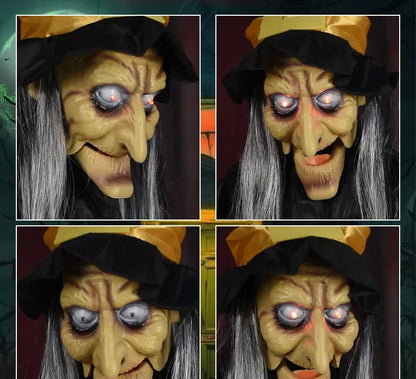 1Pc Halloween Glowing Witch Ghost – Hanging Horror Prop for Home, Bar & Haunted House