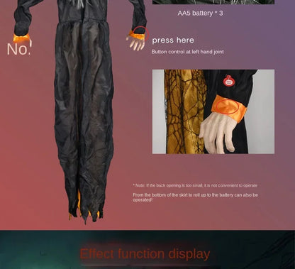 1Pc Halloween Glowing Witch Ghost – Hanging Horror Prop for Home, Bar & Haunted House