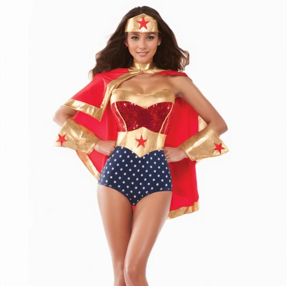Sexy Super Warrior Women’s Halloween Costume – Cosplay & Party Dress.