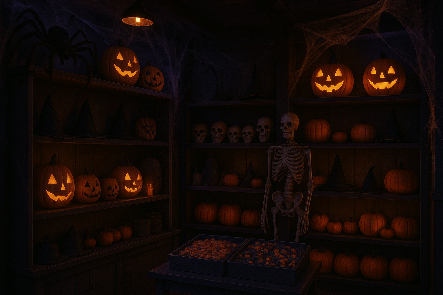 background halloween store